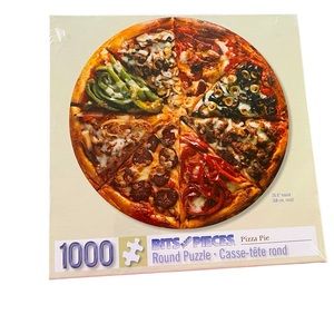 New Bits and Pieces 1000piece round pizza puzzle